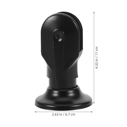 Luxshiny 4pcs Stainless Steel Restroom Partition Support Feet 6cm Public Bathroom Stall Hardware Bracket for Toilet Divider Fittings in Kuwait