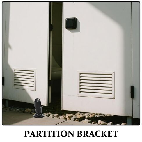 Luxshiny 4pcs Stainless Steel Restroom Partition Support Feet 6cm Public Bathroom Stall Hardware Bracket for Toilet Divider Fittings in Kuwait