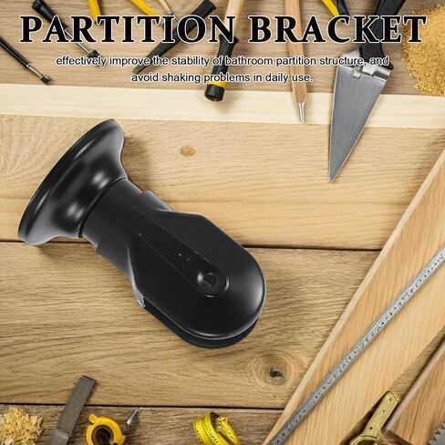 Luxshiny 4pcs Stainless Steel Restroom Partition Support Feet 6cm Public Bathroom Stall Hardware Bracket for Toilet Divider Fittings in Kuwait