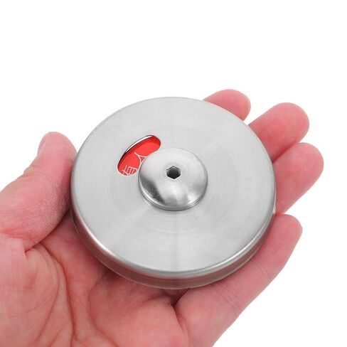 LIFKOME Bathroom Stall Door Lock with Vacant Occupied Indicator, 304 Stainless Steel Privacy Bolt for Public Toilet Partition, Silver Privacy Handle Lock for Restroom Doors in Saudi Arabia