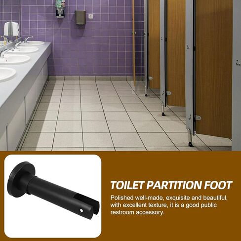 Stainless Steel Toilet Partition Support Feet 10cm Bathroom Partition Fitting Bracket for Public Restroom Stall Hardware in Saudi Arabia