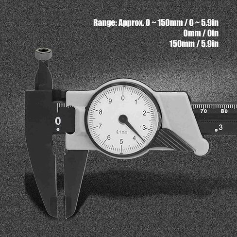 Dial Vernier Caliper with ABS 0-150mm Measuring, Scales, Portable Metric Measuring Tool for Home, La, and Various Applications in Saudi Arabia
