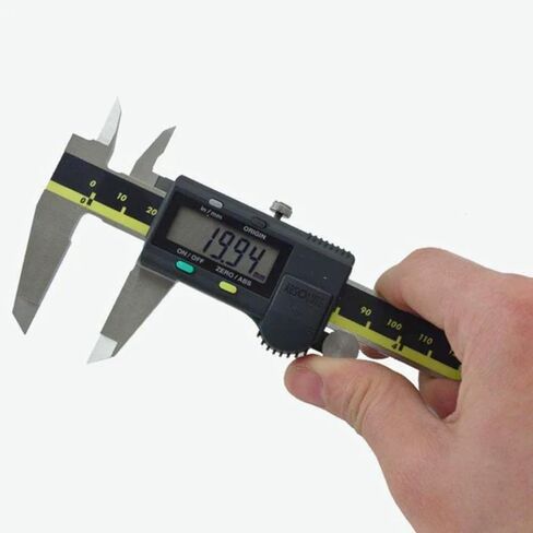 فرجار Mituttoyo 500-196-30 مقاس 6 بوصات (0-150 مم) - جهاز تشفير AOS مطلق عالي الدقة بدقة 0.0005 بوصة/0.01 مم - أداة قياس فرجار متينة من الفولاذ المقاوم للصدأ in Saudi Arabia