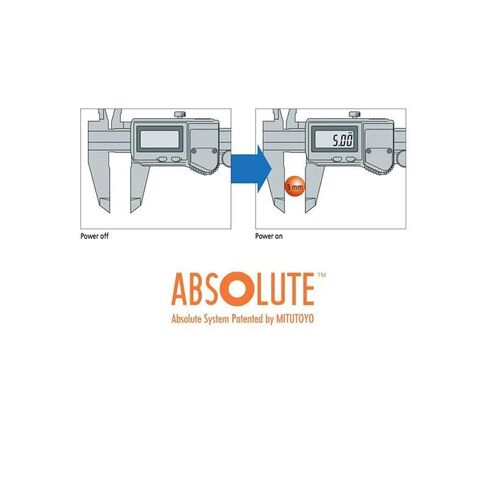 فرجار Mituttoyo 500-196-30 مقاس 6 بوصات (0-150 مم) - جهاز تشفير AOS مطلق عالي الدقة بدقة 0.0005 بوصة/0.01 مم - أداة قياس فرجار متينة من الفولاذ المقاوم للصدأ in Saudi Arabia