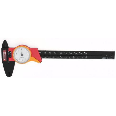 SPI 31-415-3 Shockproof Super Polymid Metric Dial Caliper: 0mm to 150mm Range in Saudi Arabia