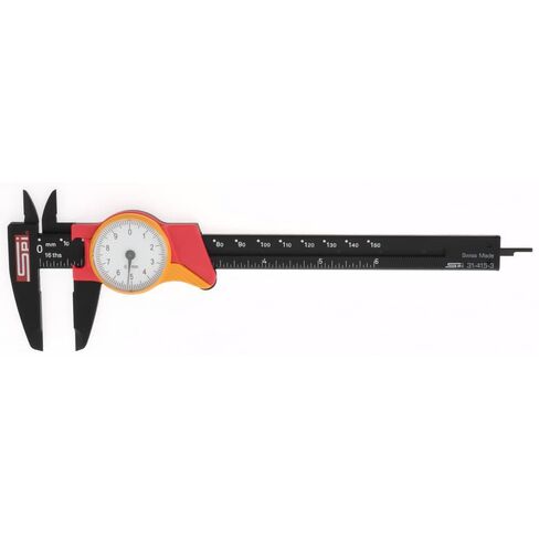 SPI 31-415-3 Shockproof Super Polymid Metric Dial Caliper: 0mm to 150mm Range in Saudi Arabia