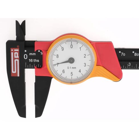 SPI 31-415-3 Shockproof Super Polymid Metric Dial Caliper: 0mm to 150mm Range in Saudi Arabia