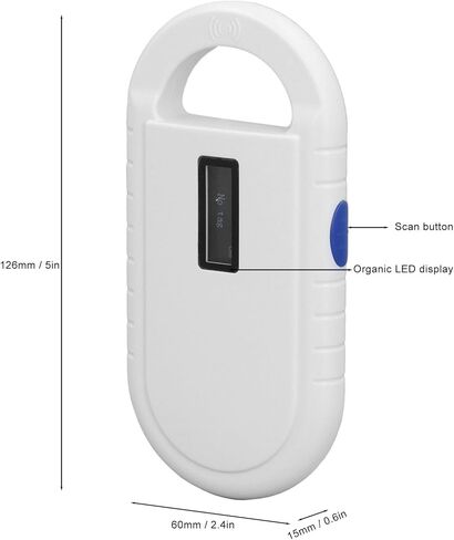 Pet Microchip Reader Rechargeable Handheld Animal Chip ID Tag Reader Scanner Portable Design for Outdoor Use in Saudi Arabia