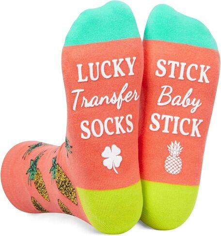 Zmart IVF Gifts for Women - IVF Socks Transfer Day Infertility Pineapple Gifts, Fertility Gifts Lucky Socks in Kuwait