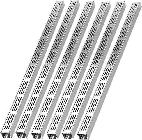 طقم تصريف فرنسي من الفولاذ المقاوم للصدأ - نظام صرف فعال تحت الأرض للممرات والحدائق والممرات (10 × 5 سم 10 قطع) in Kuwait