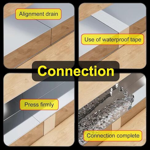 Stainless Steel French Drain Kit - Efficient Underground Drainage System for Driveways, Gardens, and Walkways(10x5cm 10 Pcs) in Saudi Arabia