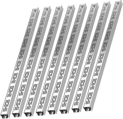 Stainless Steel French Drain Kit - Efficient Underground Drainage System for Driveways, Gardens, and Walkways(10x5cm 10 Pcs) in Saudi Arabia