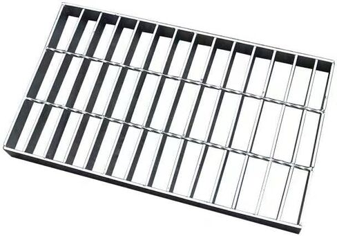 قطعة واحدة من شبكة الصرف المجلفنة - غطاء مجاري خارجي مستطيل لتصريف المياه بكفاءة في الممرات والمناطق التجارية (50 × 20 × 2 سم) in Kuwait