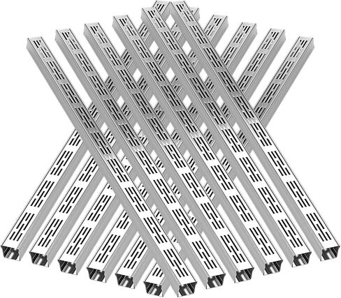 نظام صرف من الفولاذ المقاوم للصدأ على شكل حرف U - تصريف فرنسي نحيف للممر والفناء والجراج والفناء (15 × 5 سم 12 قطعة) in Kuwait