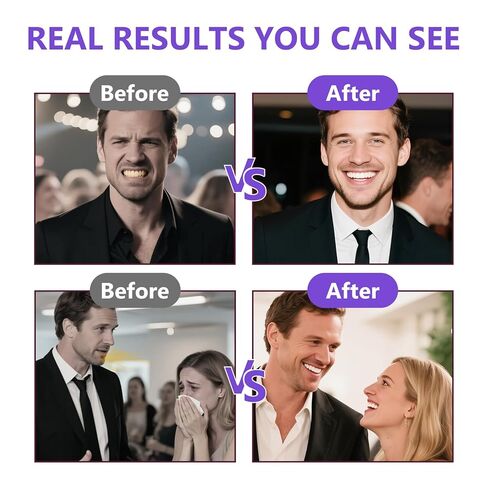 مسحوق تبييض الأسنان، مزيل بقع احترافي للقهوة والشاي وبقع التدخين - مسحوق أسنان بنكهة النعناع الطبيعي - آمن على المينا وغير حساس، 15 جم in Kuwait