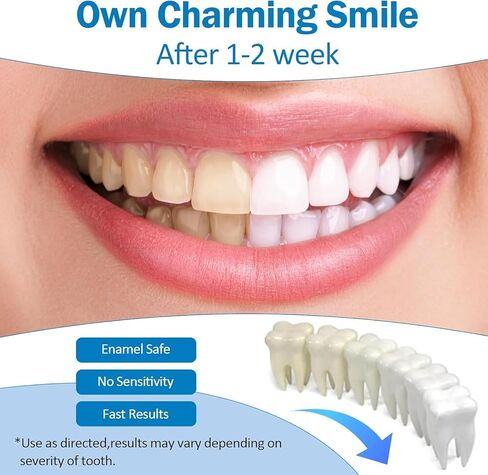 Teeth Whitening Pen Kit, 4 Pack Enamel Safe Tooth Whitening Gel, Portable Teeth Whitener for Daily Use, Stain Removal & Brightening in Kuwait