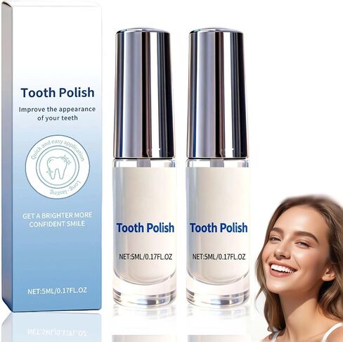 قطعتان من طلاء الأسنان، طلاء الأسنان، طلاء طبيعي لتبييض الأسنان، يعزز التنفس المنعش، تركيبة آمنة ونتائج طويلة الأمد in Kuwait