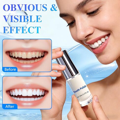 قطعتان من طلاء الأسنان، طلاء الأسنان، طلاء طبيعي لتبييض الأسنان، يعزز التنفس المنعش، تركيبة آمنة ونتائج طويلة الأمد in Kuwait