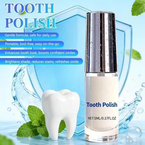 قطعتان من طلاء الأسنان، طلاء الأسنان، طلاء طبيعي لتبييض الأسنان، يعزز التنفس المنعش، تركيبة آمنة ونتائج طويلة الأمد in Kuwait