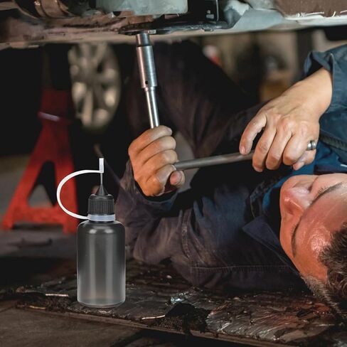 20 قطعة من زجاجات توزيع الزيت سعة 30 مل مع طرف إبرة رفيعة، زجاجات تطبيق الغراء المضغوطة للحرف الدقيقة والاستخدام الصناعي in Kuwait