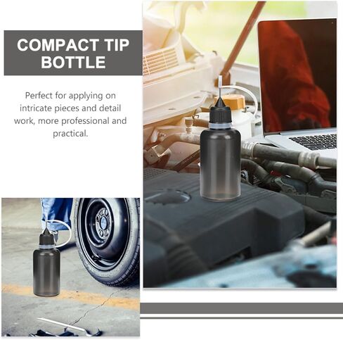 20 قطعة من زجاجات الغراء ذات طرف إبرة 30 مل، زجاجات ضغط داكنة مدمجة لتوزيع لاصق دقيق، محمولة للصناعة والاستخدام الصناعي in Kuwait