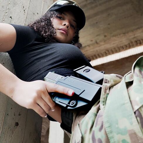 Orpaz R-Series G17 Holster Compatible with Glock 17 Holster, Level II OWB Holster with Paddle and Paddle Gen2 Attachment with Magazine Holster in Kuwait