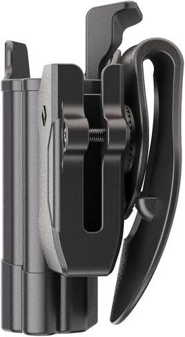 Orpaz C-Series G17 Holster Compatible with Glock 17 Holster, Level II OWB Holster with Paddle and Paddle Gen2 Attachment with Magazine Holster in Kuwait