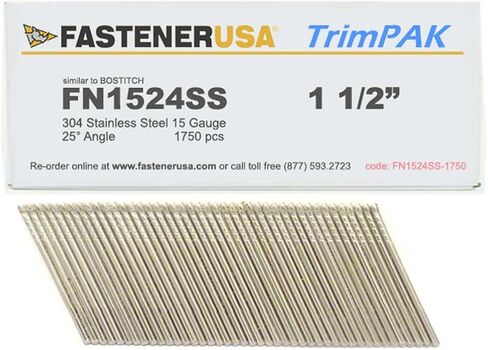 مسامير بزاوية 1-1/2 بوصة 15GA 304SS 1,750 قيراط | FN1524SS-1750 in Saudi Arabia