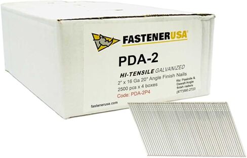 2" Angle Finish Nails 16GA GALV 10,000ct | PDA-2P4 in Saudi Arabia