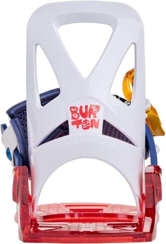 Burton Kids Grom Disc Snowboard Bindings, Medium, Red/Multi in Saudi Arabia