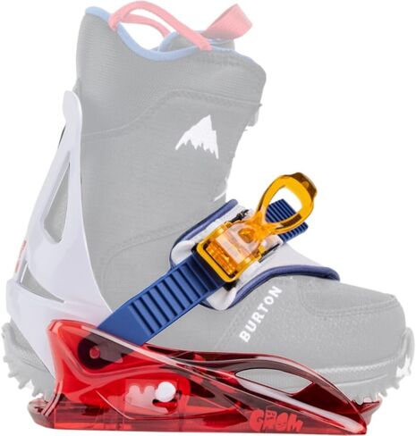 Burton Kids Grom Disc Snowboard Bindings, Medium, Red/Multi in Saudi Arabia