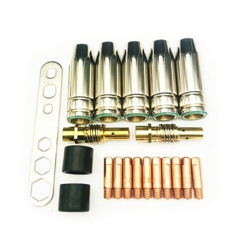 24pcs Mig/mag Nozzle Holder MB15 0.8 Contact Gas Suitable for Ironing 15AK. Welding Parts Nozzle in Saudi Arabia