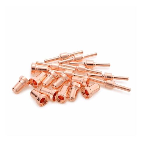 100Pcs Red Copper Extended Long Plasma Cutter Tip Electrodes Nozzles Kit Consumable for Pt31 Lg40 40A Cutting Welder Torch Welding Nozzle in Saudi Arabia