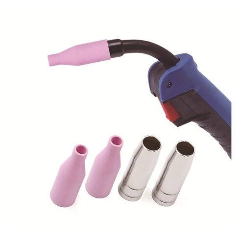 5 قطعة MB15AK MIG/MAG فوهة الغاز السيراميك لحام بندقية الشعلة تلميح درع كأس فوهة in Kuwait