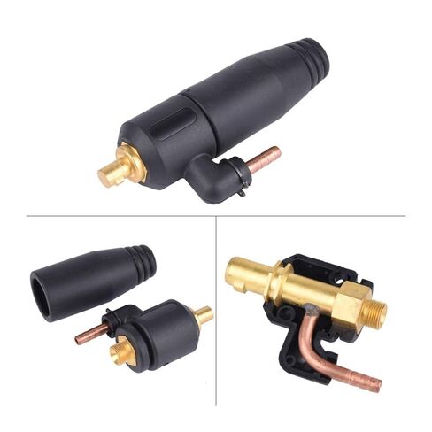 Welding Power Cable Quick Convert Connector M12*1.0 Gas Adapter Transfer Integrate 10-25/35-50 Euro for Torch Nozzle(10-25 Connector) in Saudi Arabia
