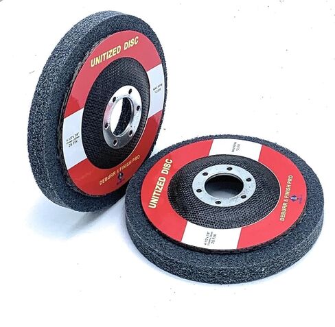 قرص SIGNI الموحد EXL UW - جهاز إزالة الأزيز واللمسة النهائية لتكييف السطح PRO 4-1/2"x 7/8" للمعادن والسبائك والصلب لمطحنة الملاك (2S FIN، 2PCS) in Saudi Arabia