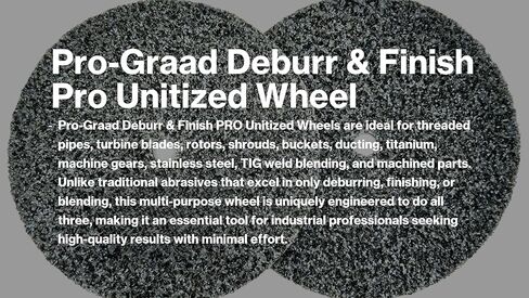 2 Pack 2" x 1" x 1/4" 6C MED+ Deburr & Finish PRO Unitized Wheel – Fast Burr Removal, Long-Lasting, Minimal Dust, Precision Cutting for Deburring, Finishing & Blending, 65058 in Saudi Arabia