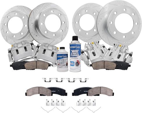 Detroit Axle - Front Brake Rotors for Toyota Corolla Scion Matrix Scion XD Pontiac Vibe Drilled & Slotted Brake Rotors Replacement Brakes and Rotors in Saudi Arabia