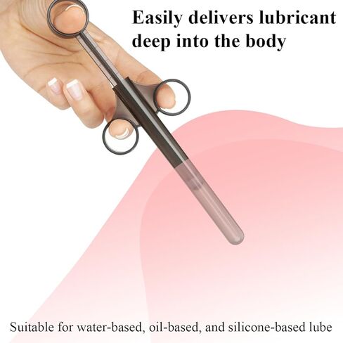 Lube Applicator Syringes, 6.5" Lube Applicator Injectors with 10ml Precise Scales Reusable Lubricant Tube Shooter for Men Women Couples in Kuwait