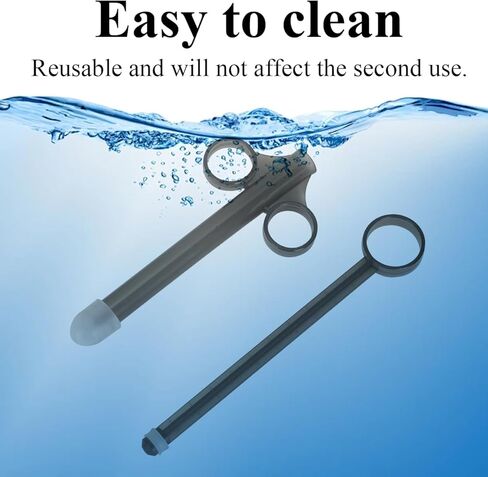Lube Applicator Syringes, 6.5" Lube Applicator Injectors with 10ml Precise Scales Reusable Lubricant Tube Shooter for Men Women Couples in Kuwait