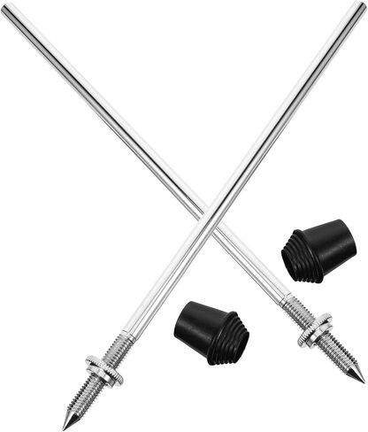 2Pcs Silver Tom Drum Holder Mounts Percussion Instrument Bracket Drum Stand Legs Bass Spurs for Set Accessories in Saudi Arabia