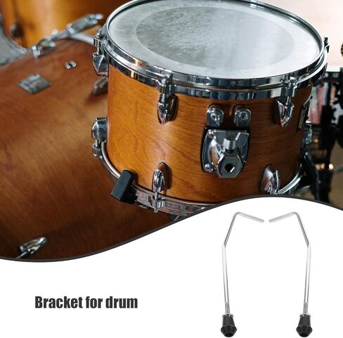 2pcs Metal Tom Drum Holder Percussion Instrument Bracket Stand for Stable Drum Display and Secure Performance Accessory in Kuwait