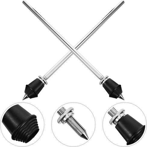 2Pcs Metal Tom Drum Holder Stand Drum Accessory Mount Bracket for Percussion Instruments Silver Supply Performance Display Hardware in Saudi Arabia