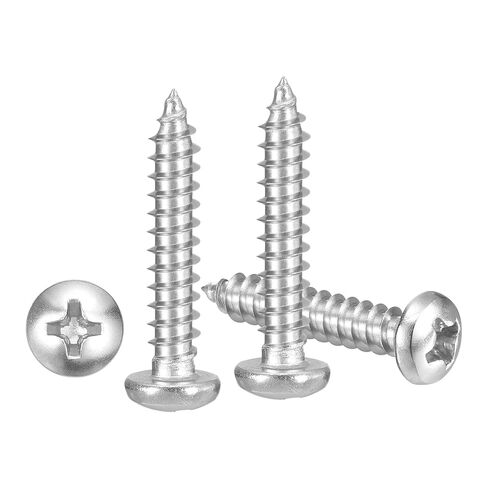 METALLIXITY Phillips Pan Head Self Tapping Screws(M3x16) 100Pcs, 304 Stainless Steel Self Drilling Screw for Metal Wood Plastic, for Cabinet Wall Shutter Plate Rock Furniture, Black in Saudi Arabia