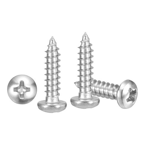 METALLIXITY Phillips Pan Head Self Tapping Screws(M3x16) 100Pcs, 304 Stainless Steel Self Drilling Screw for Metal Wood Plastic, for Cabinet Wall Shutter Plate Rock Furniture, Black in Saudi Arabia
