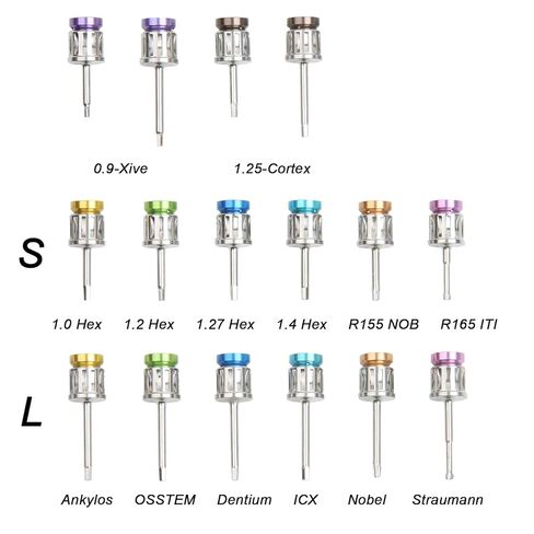 Dental Implant Torque Wrench Universal Kit with 10-70Ncm Torque Adjustable Ratchet 16pcs, Secure/Disassemble Implant Restorations Tools for Dentists in Kuwait