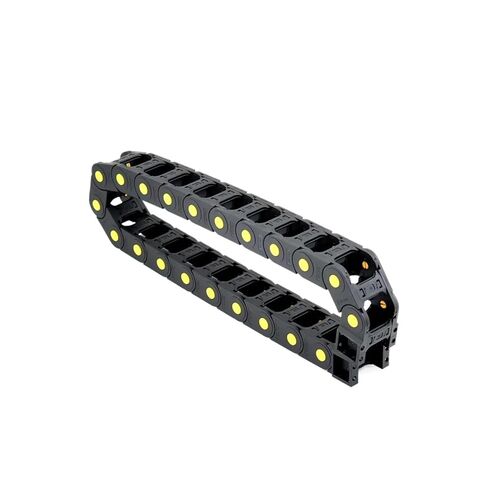 20/25/30 Length 1M Plastic Transmission Cable Chains Bridge Opened Drag Chain with End Connectors for Machine Tools(R55,20x75,Fully Closed Open B) in Kuwait