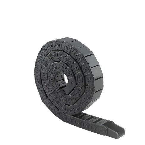 سلسلة الكابلات 7 * 7 10 * 10 15 * 20 15 * 30 مم 1 متر سلسلة سحب بلاستيكية شبه مغلقة غير قابلة للفتح (15 × 20 مم) in Kuwait