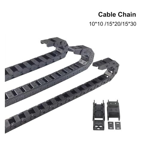 Cable Chain 7 * 7 10 * 10 15 * 20 15 * 30mm 1M Non-Opening Semi-Enclosed Plastic Drag Chain Drive Drag Chain Machine(15x20 mm) in Saudi Arabia