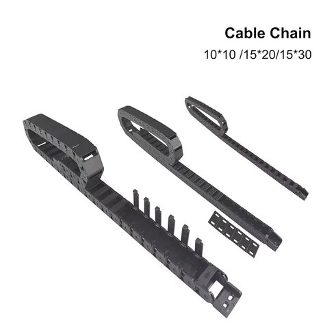 Cable Chain 7 * 7 10 * 10 15 * 20 15 * 30mm 1M Non-Opening Semi-Enclosed Plastic Drag Chain Drive Drag Chain Machine(15x20 mm) in Saudi Arabia